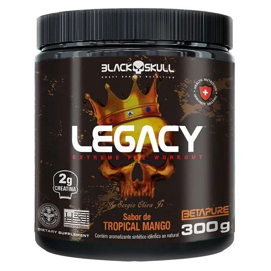Pré-Treino Black Skull Legacy Tropical Mango 300g