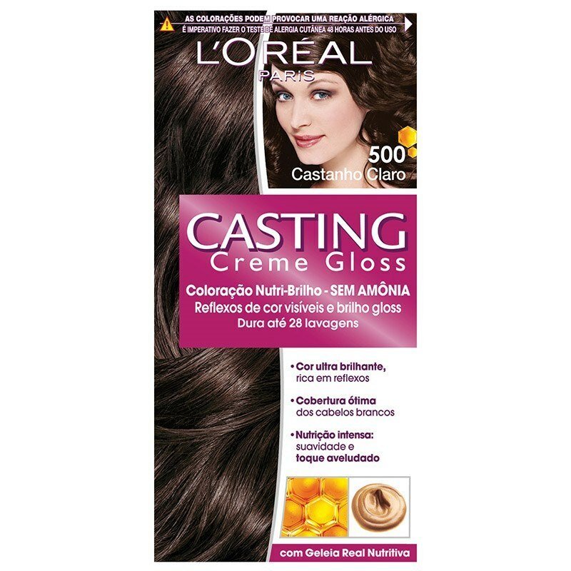 Tinta De Cabelo Casting Creme Gloss L’oréal Paris - 500 Castanho Claro